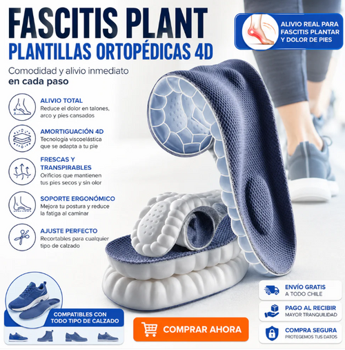 Plantilla ortopédica 4D - FASCITIS PLANT