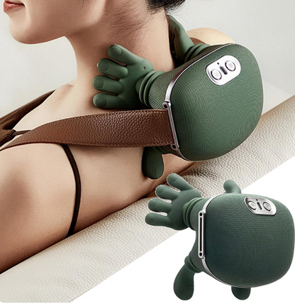 Masajeador De Cuello Con Manos Verde