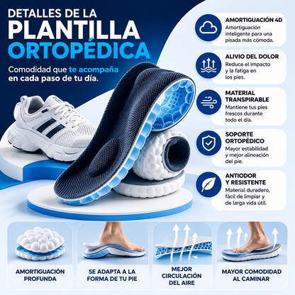 Plantilla ortopédica 4D - FASCITIS PLANT